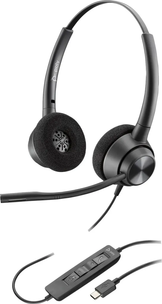 POLY Cuffie stereo EncorePro 320 USB-A TAA