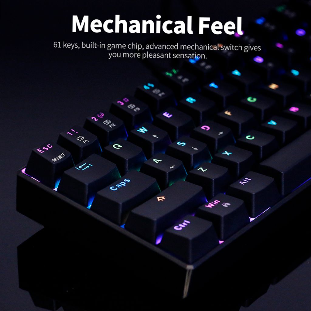 Outlet Ck61 gaming keyboard and Model O mouse