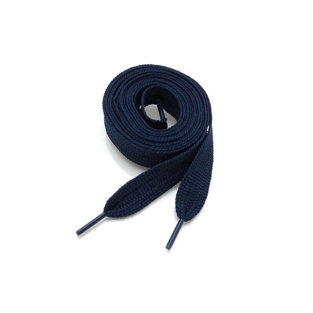 Extra breite flache Sneaker Schnürsenkel - Breite: 20mm - Blau Navy - 140 cm