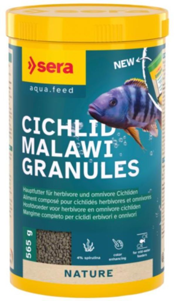 sera 00396, Zierfisch, Trockenfischfutter, Granulat, Vitamin A, Vitamin B1, Vitamin B2, Vitamin C, Vitamin D, Vitamin E, 5,6%, 7,2%