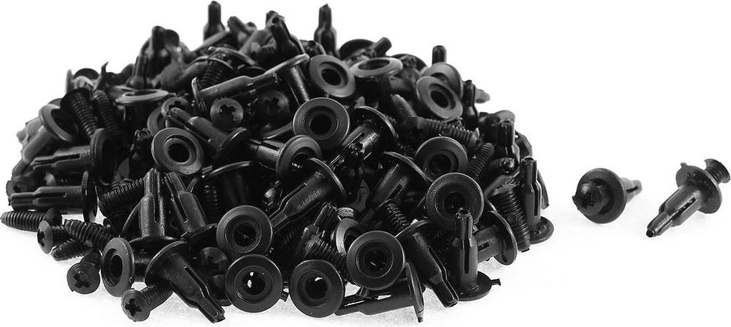 100 Stk. 11mm x 5mm Schwarz Kunststoff Niet Stossstange Auskleidung Befestigung Nieten Clips de