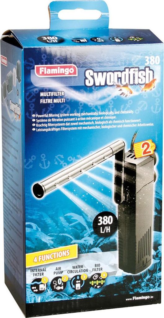 Flamingo Innenfilter Swordfish, 380 l/h