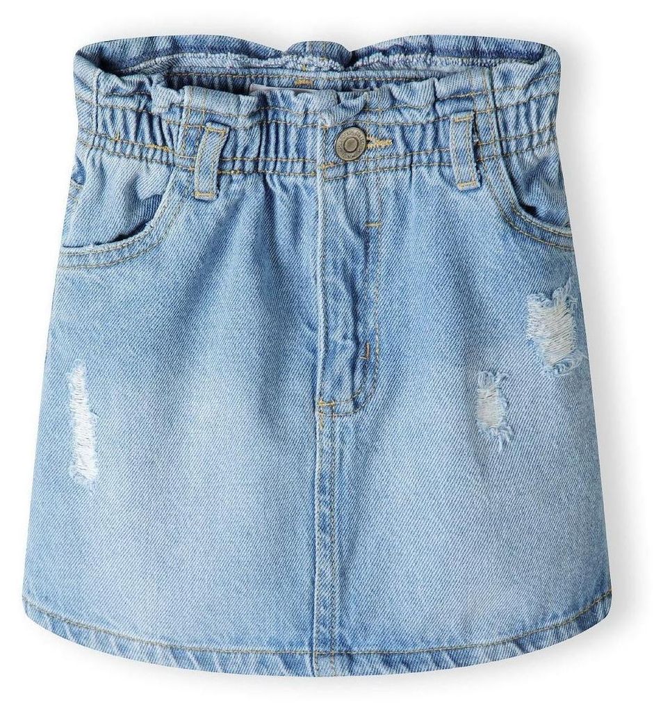 Minoti Rock Jeans Baumwolle Blau Gr. 110 für Mädchen