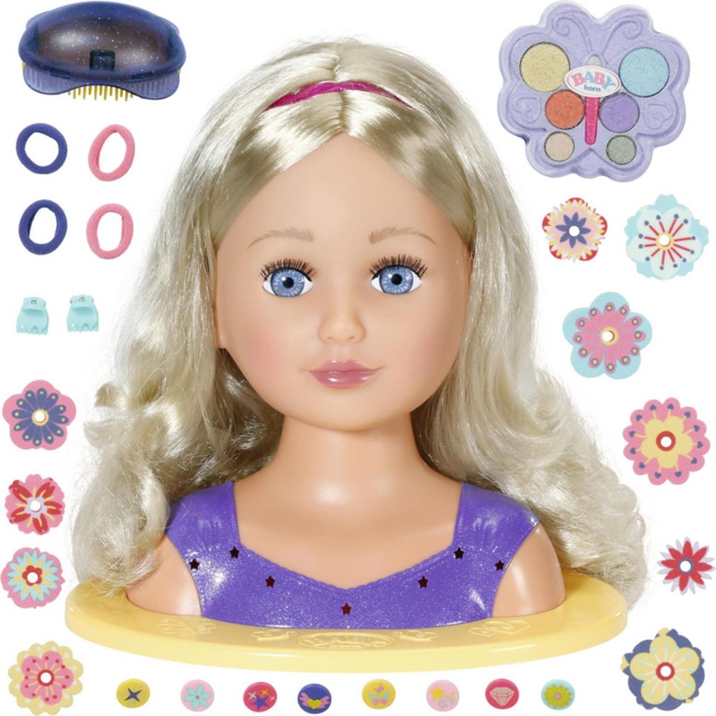 Puppenkopf Für Haarstyling - Kinder Friseur Set Mit Zubehör