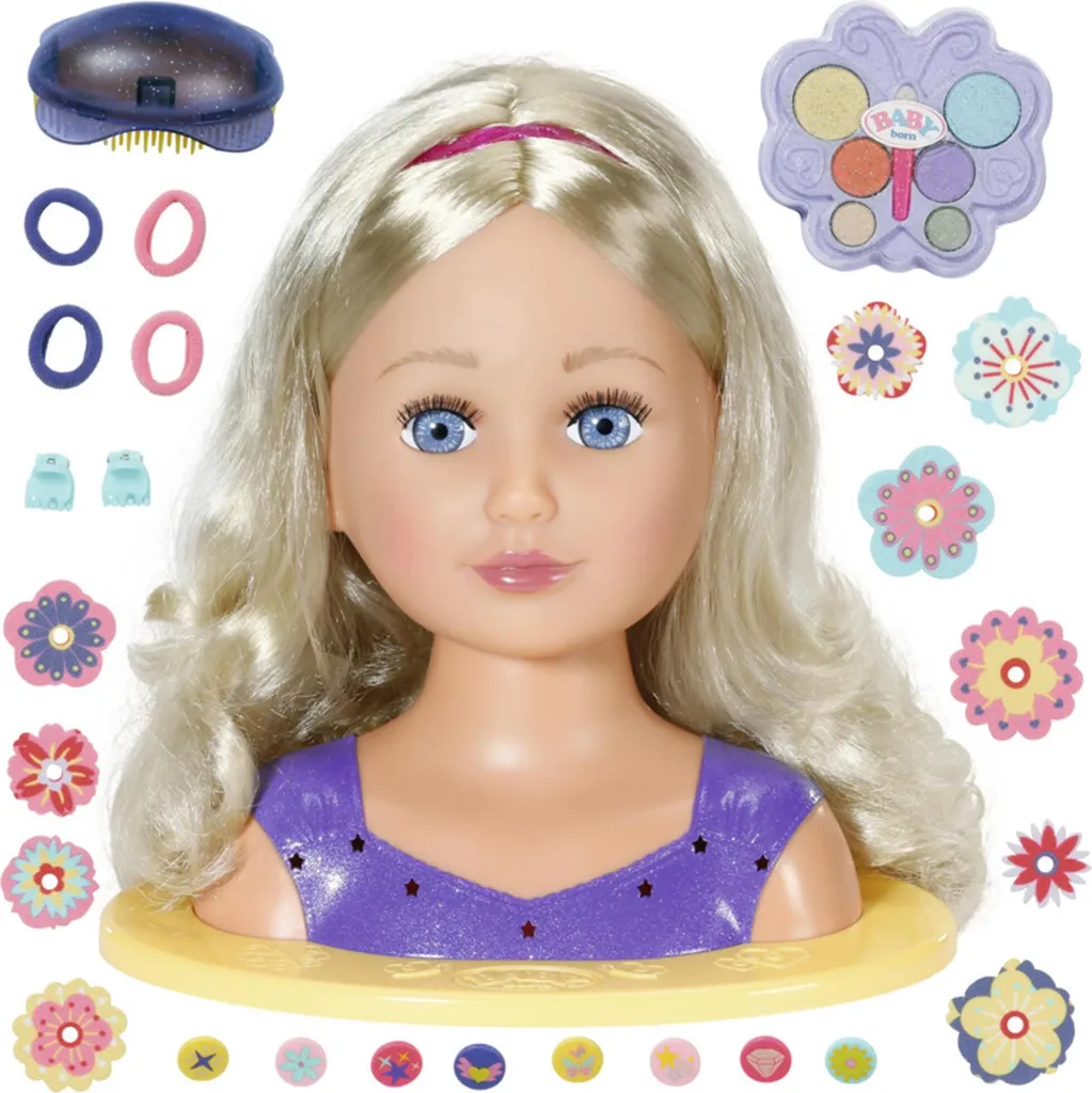 Jouet de Coiffure BABY born Sister pour Apprendre à Faire des Tresses