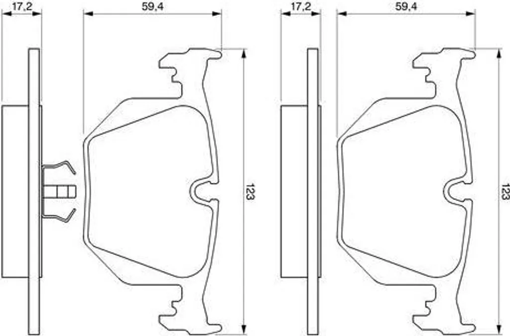 Plaquettes de frein Bosch haute performance OE 0986424185 pour BMW E34 E31