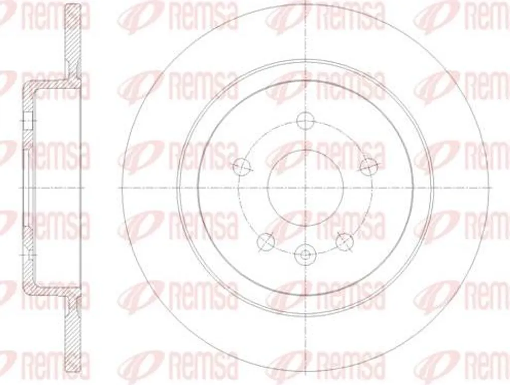 Disque de frein REMSA 61791.00 pour Astra K OE 13509120 Performance