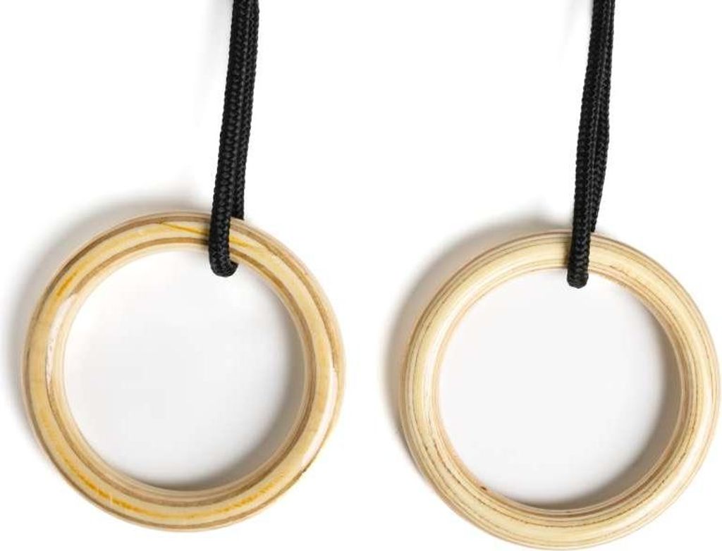 Dice Klettergerüst Zubehör Turnringe aus Holz mit schwarz Produktbild 