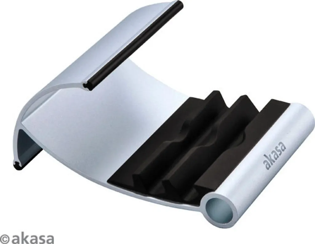 Akasa Leo Stand Nero: Supporto Tablet in Metallo per Gaming e Media