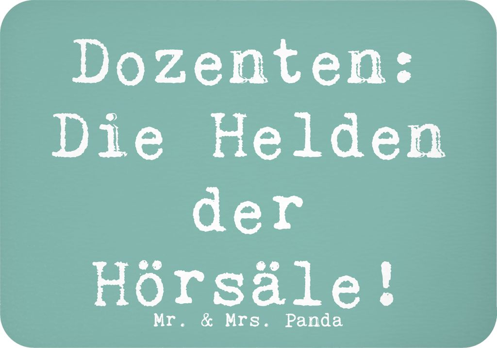 Mr. & Mrs. Panda Magnet Spruch Dozenten Helden - Meeresbrise - Geschenk, zettelhalter, Kultur, haftmagnet, Inspiration, personalisierte Geschenke, ...
