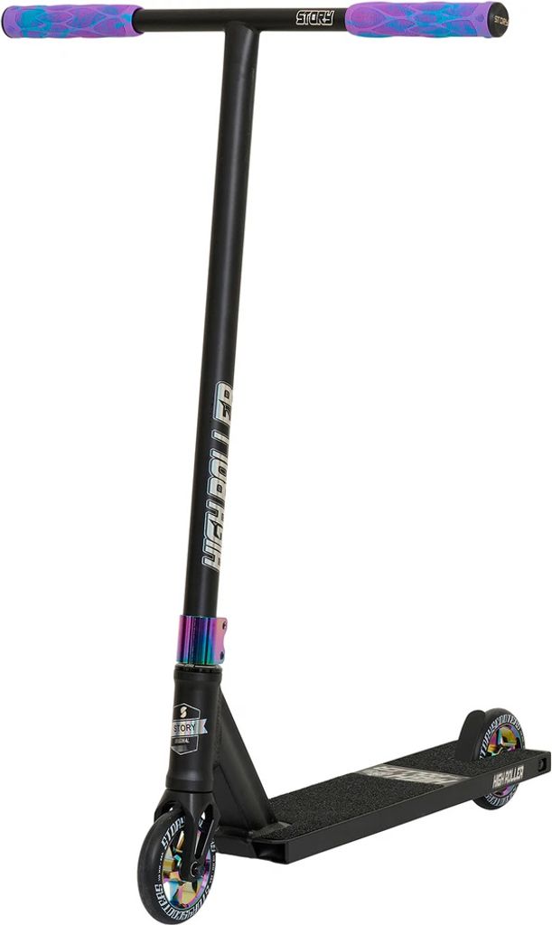 Story High Roller Street Stunt Scooter Schwarz/Neo Produktbild 