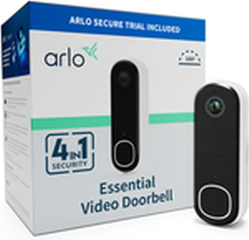 Interphone Arlo AVD3001-100EUS Vidéo 2K HDR et Angle de Vue 180° Intégral