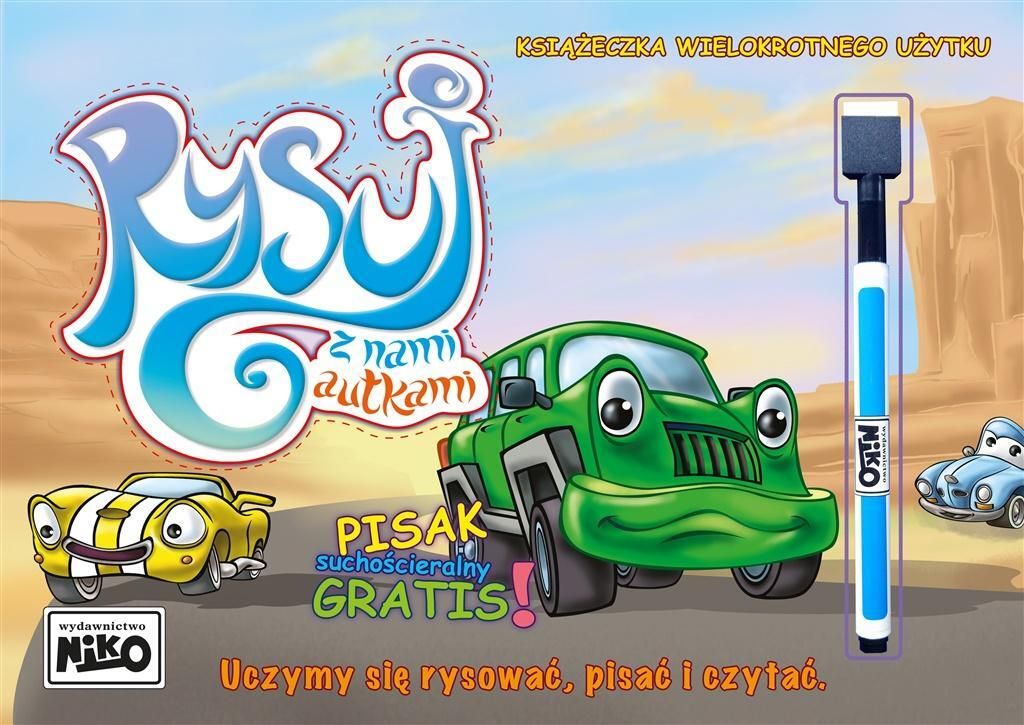 Autka. Książka do rysowania dla dzieci Krzysztof Kopeć