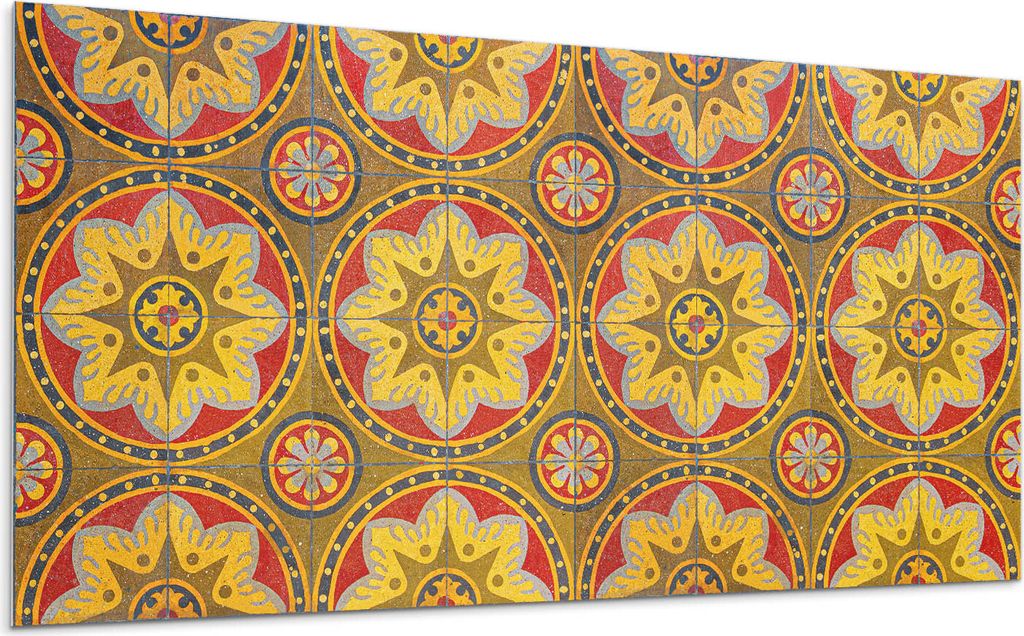 Muster Mit Floralen Motiven – Selbstklebende Fliesen – Wandverkleidung – Wandpaneel – PVC Fliesen – Vinylflisen – PCV Flisen – Selbst...
