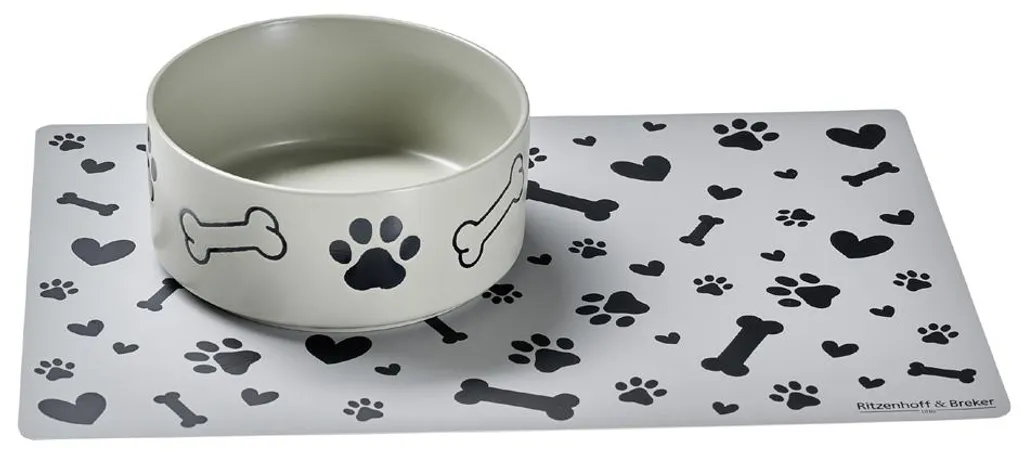 Set de gamelles chien MIKA DOG Ritzenhoff & Breker 322576 gris 350ml