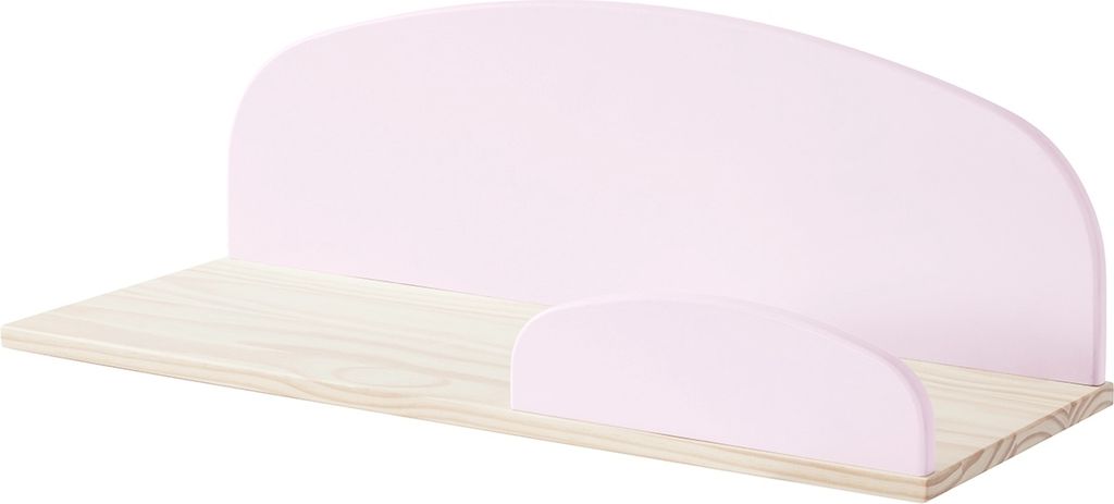 Kiddy Wandregal aus MDF, Rosa, mit den Maßen ca. 25x65x22 cm (HxBxT)
