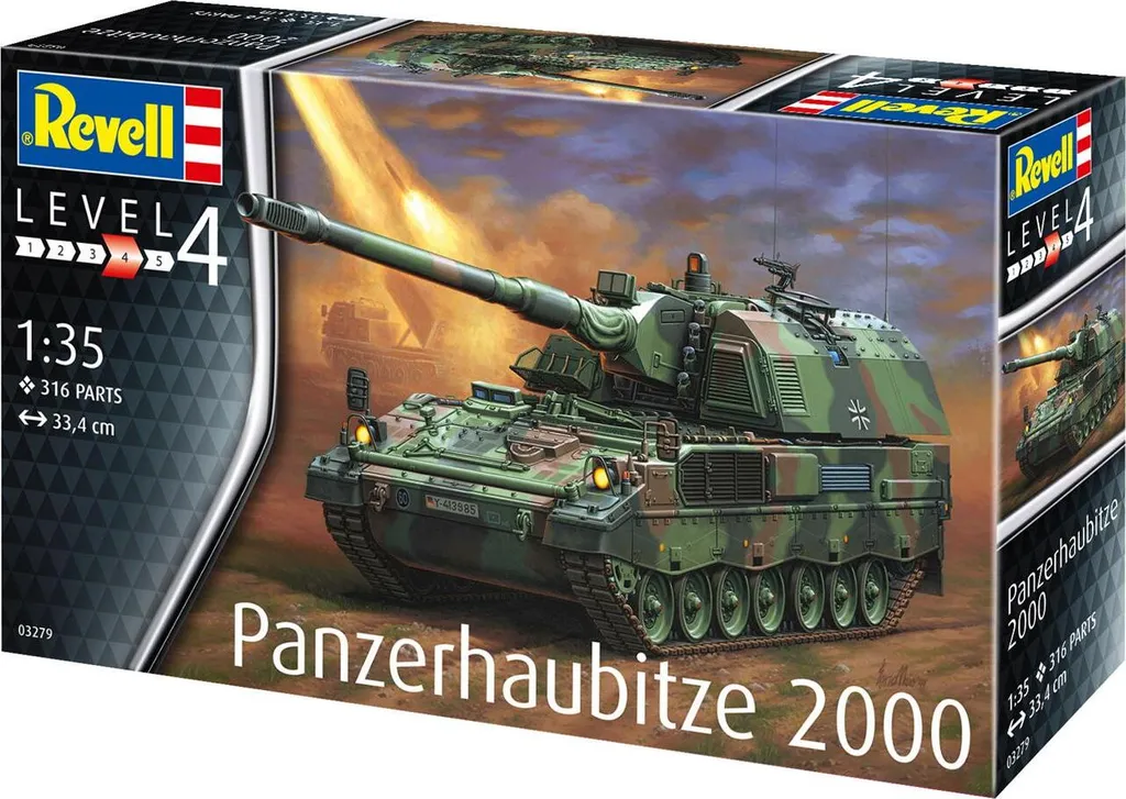 Maquette à monter Panzerhaubitze 2000 Revell - Blindé Militaire 1/35