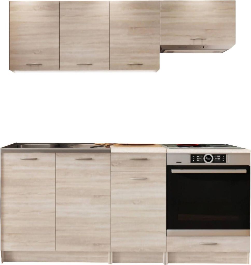 Teano - Cucina, Marrone Rovere, Modulabile, Immagine del prodotto 