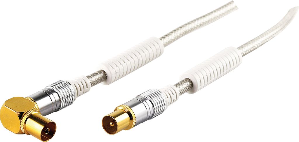 Antennenkabel mit Winkelstecker 1,5 - 15 m 110 dB , Kabellänge:5 m