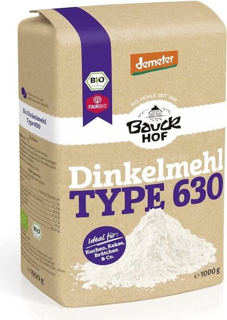 Bauckhof  Dinkelmehl Type 630 hell Demeter (1000g) Produktbild 