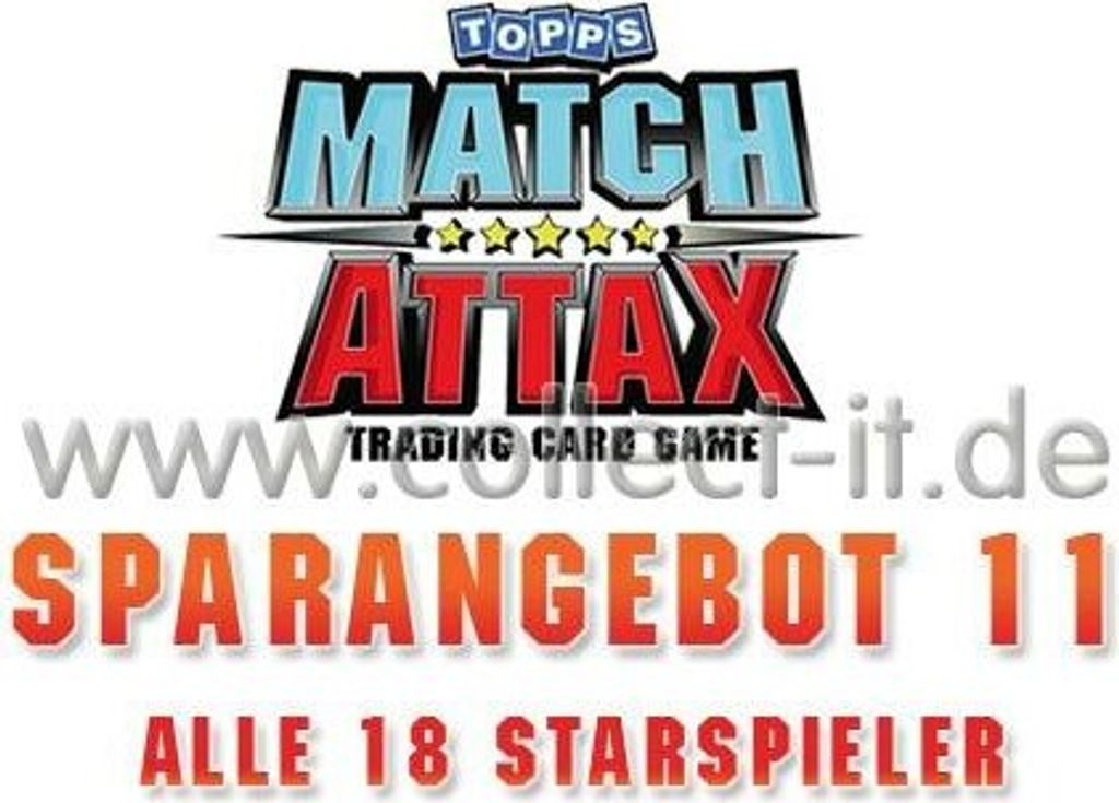 Match Attax - Spar 11 - ALLE 18 STAR-SPIELER - Saison 13/14 - Saison 13/14