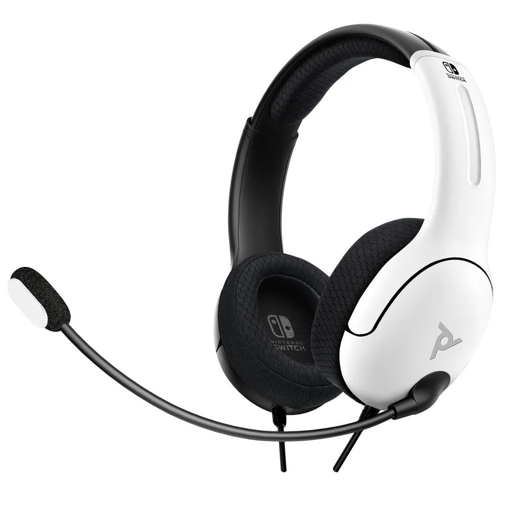 PDP LVL40 Casque Stéréo 500-162-BW-EU pour Nintendo Switch Noir et Blanc