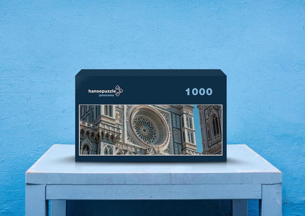 hansepuzzle 68762 - Kathedrale von Florenz Puzzle, 1050 Teile, Gebäude, 60,0 x 46,0cm mit hochwertiger Aufbewahrung, Kartonbox & Beutel