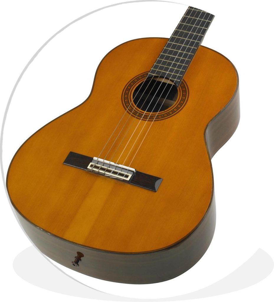 MuchoWow Rundes Wandbild - Runde Bilder Nahaufnahme einer akustischen Gitarre Ø 90 cm Kreis Wanddekoration Kunststoff - Wandkreis - Wandschmuck ...