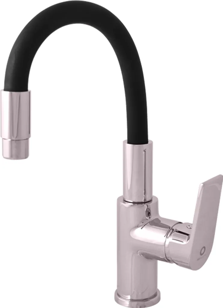 Mélangeur lavabo ergonomique pour vasque moderne COLORADO Noir
