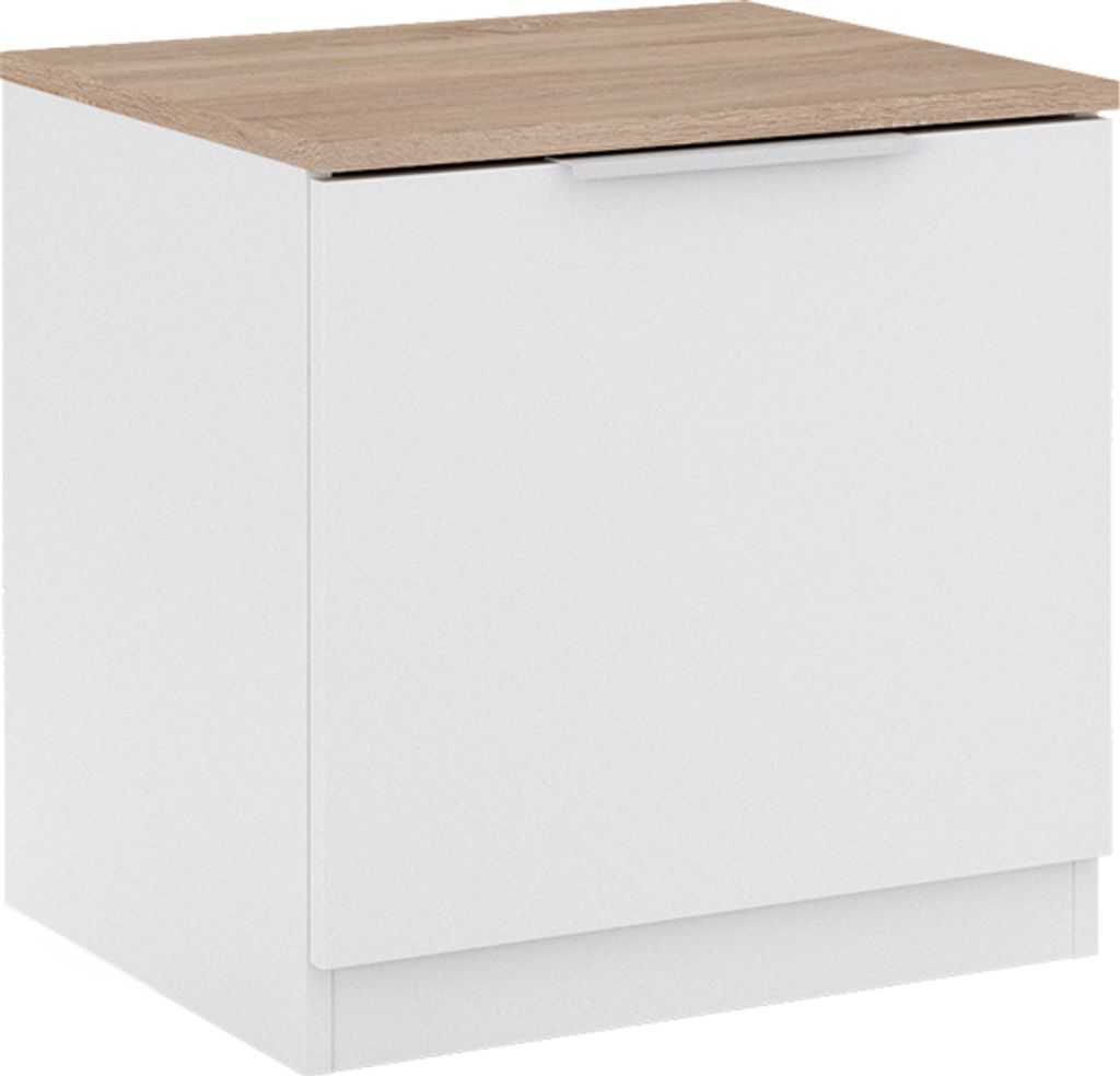 Nočný stolík Vicco Betti Biela/Sonoma 50 x 50 cm s 1 Obrázok produktu 