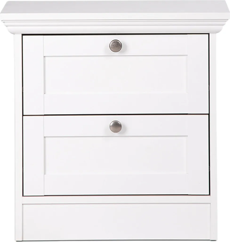 Table de Chevet Blanche Landsted - Fini le Désordre près du Lit !