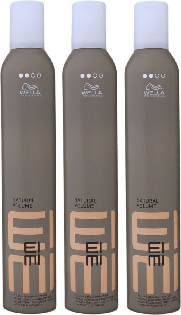 Wella Eimi Natural Volume 3 x 500 ml Volumenschaum Set Produktbild 