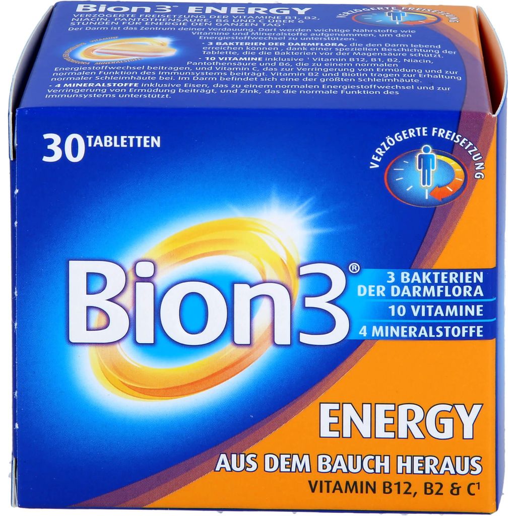 Bion3 Energy Tabletten zur Darm- & Energieunterstützung, 30 Produktbild 