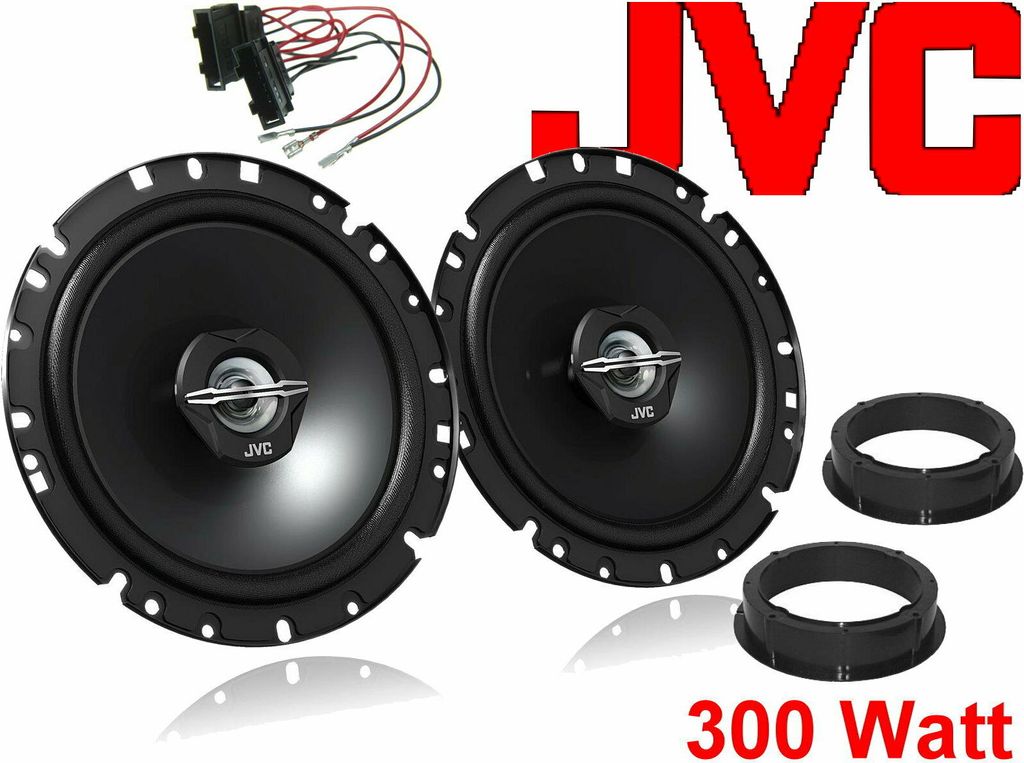 JVC 2 Wege passend für VW Golf IV 4 1997-2003 Lautsprecher Komplett Set Tür Vorn Hinten 300 W