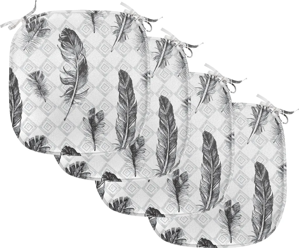 Cuscini Sedie 40x40 Impermeabili ABAKUHAUS - Pack 4 Decorativi Grunge