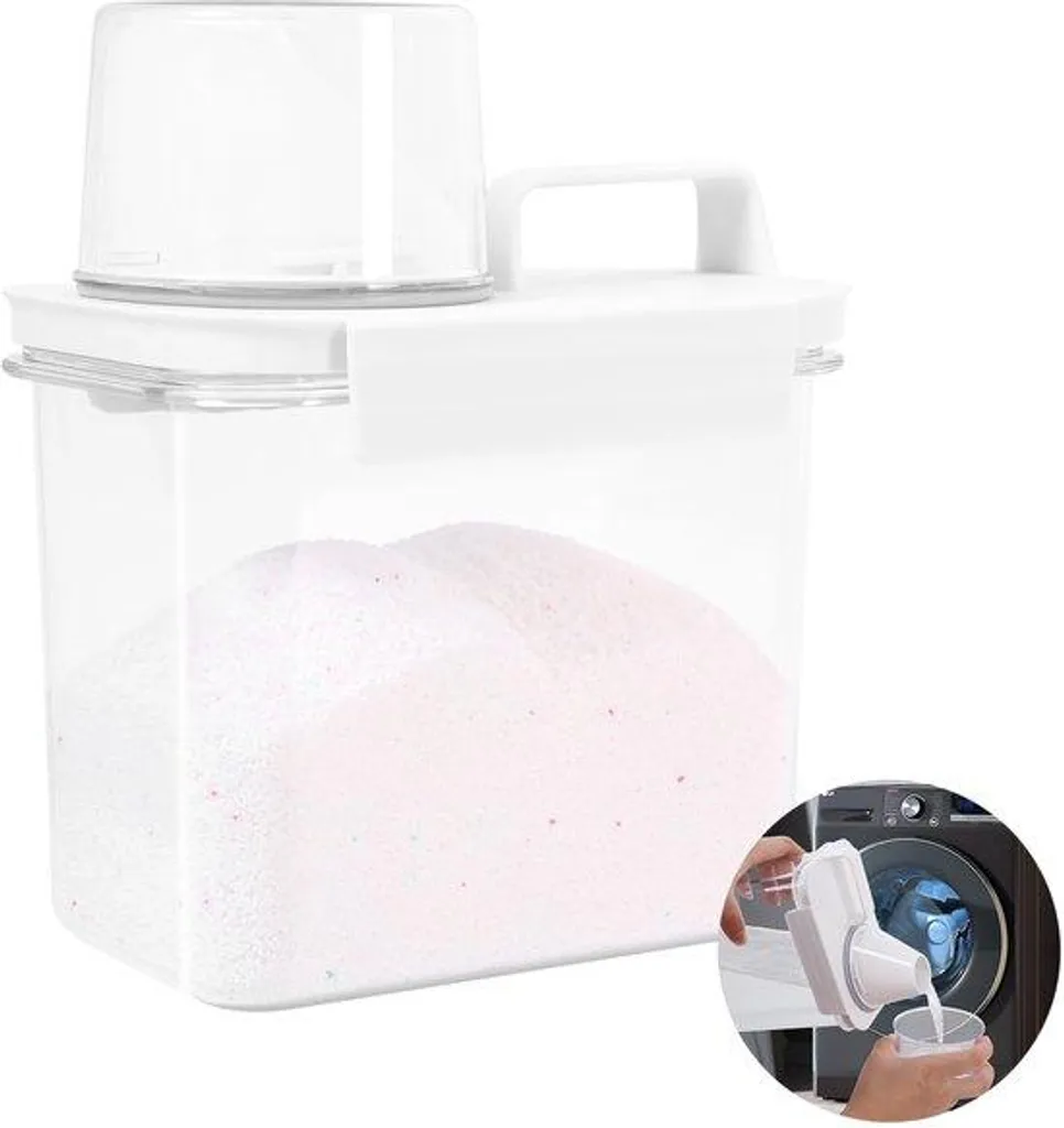 Rangement Lessive et Poudre 1100 ml Ibenzoa pour Gagner de la Place
