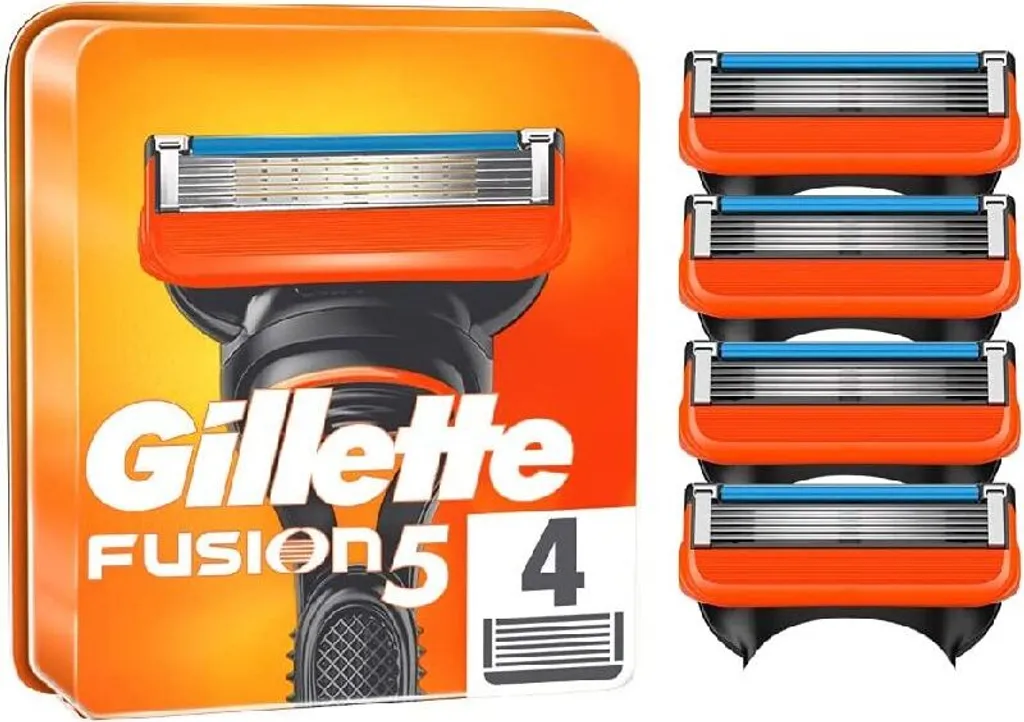 Lames Gillette Fusion5 pour un rasage quotidien sans irritation - 4 pcs