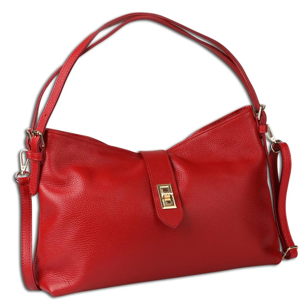 Sac à bandoulière Toscanto rouge foncé : fini le manque de place - 37cm