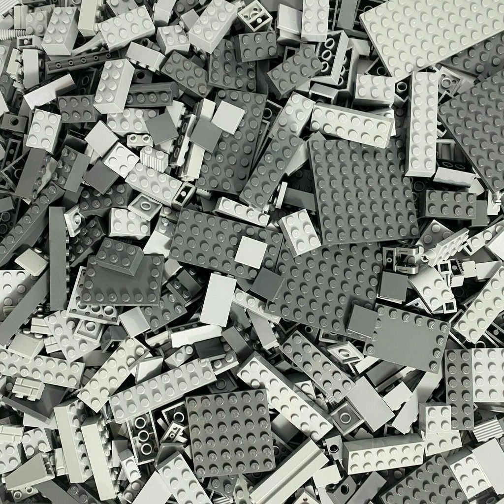 White bricks LEGO® 200 gemischte Lego Steine Weiß Neu 