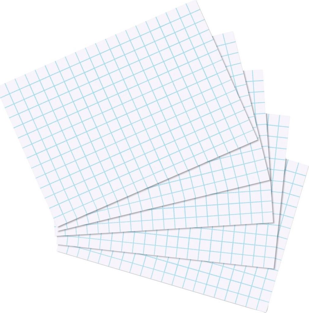 Herlitz schedario A5 a scacchi bianchi hf confezione da 100 Immagine del prodotto 