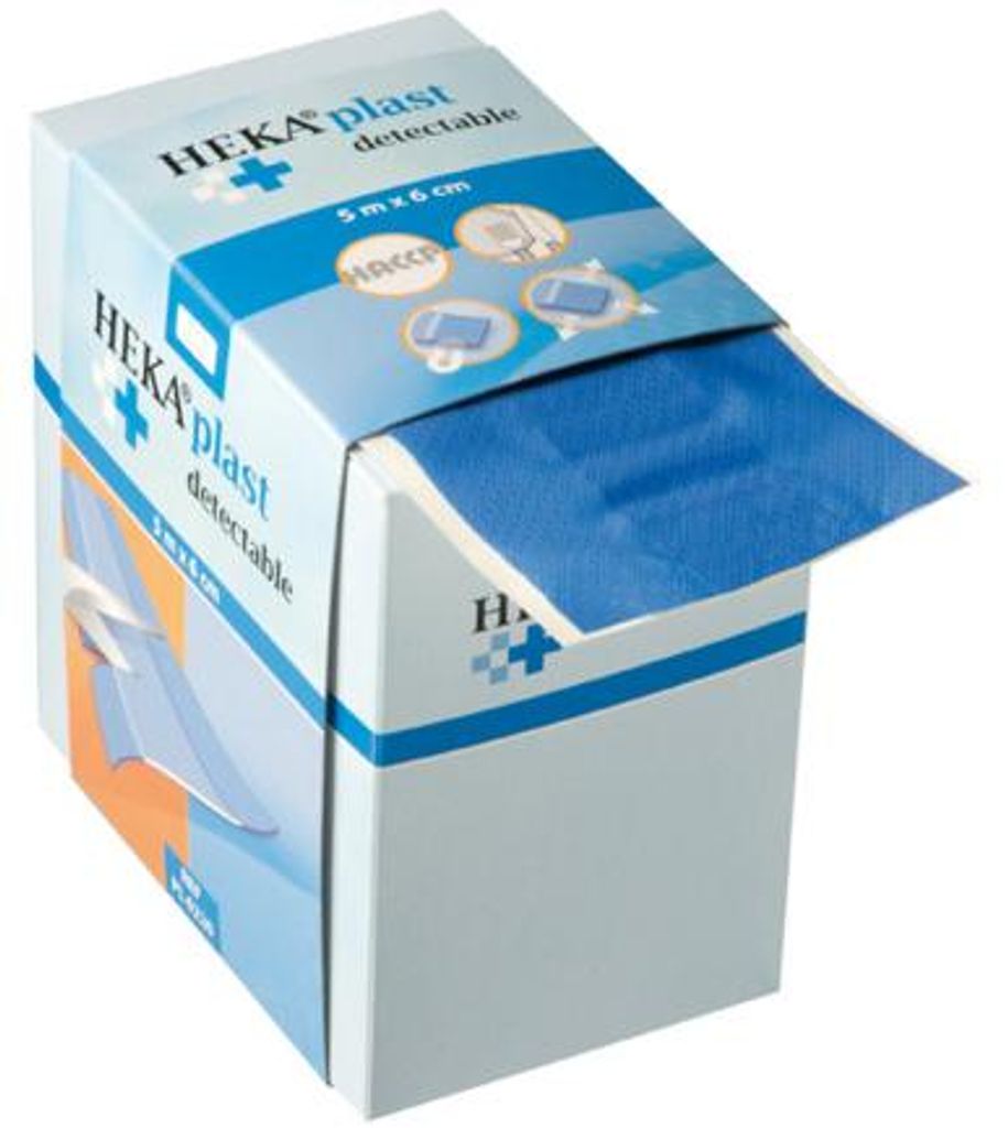 Hekaplast-Spender 5 m x 6 cm, detektierbar (1 Stück) Produktbild 