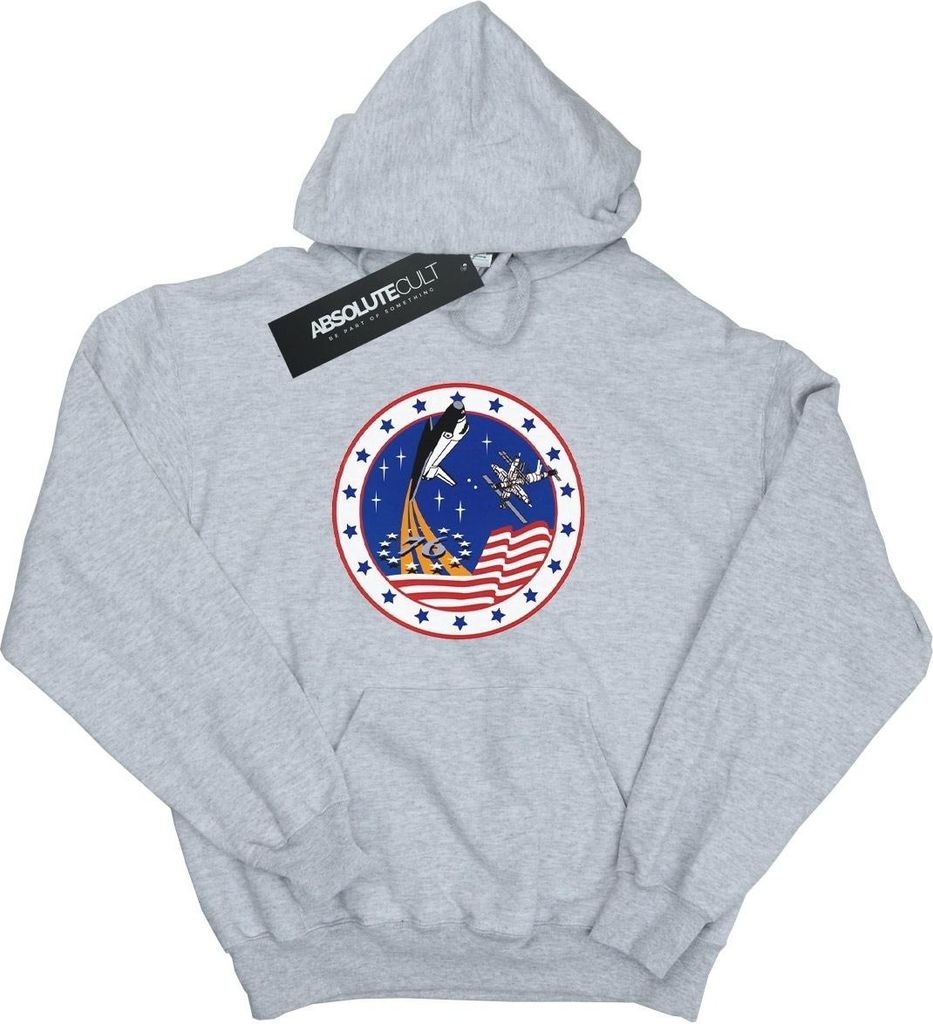 NASA - "Rocket 76" Kapuzenpullover für Herren BI20008 (XL) (Grau)