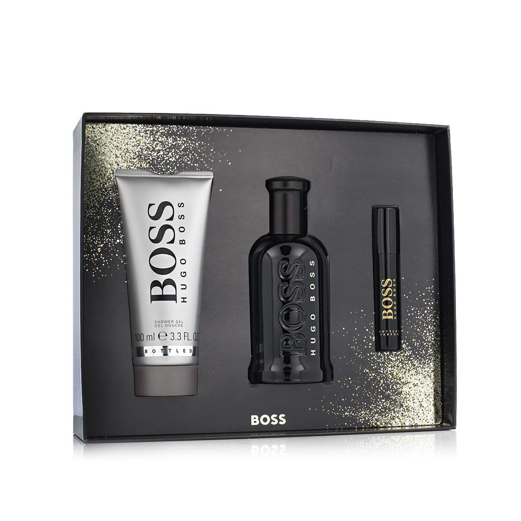 Hugo Boss Boss Bottled Parfum 100 ml + Parfum MINI 10 ml + SG 100 ml (man)