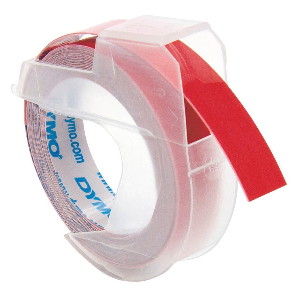 Taśma do wytłaczania DYMO 520102 9mmx3m sk plastik czerwony Zdjęcie produktu 