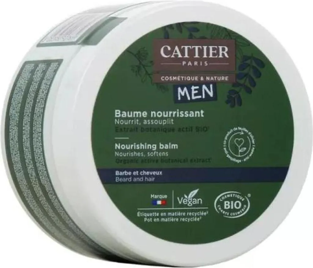 Balsamo Barba e Capelli Cattier Men 90g Bio - Nutrimento Intenso