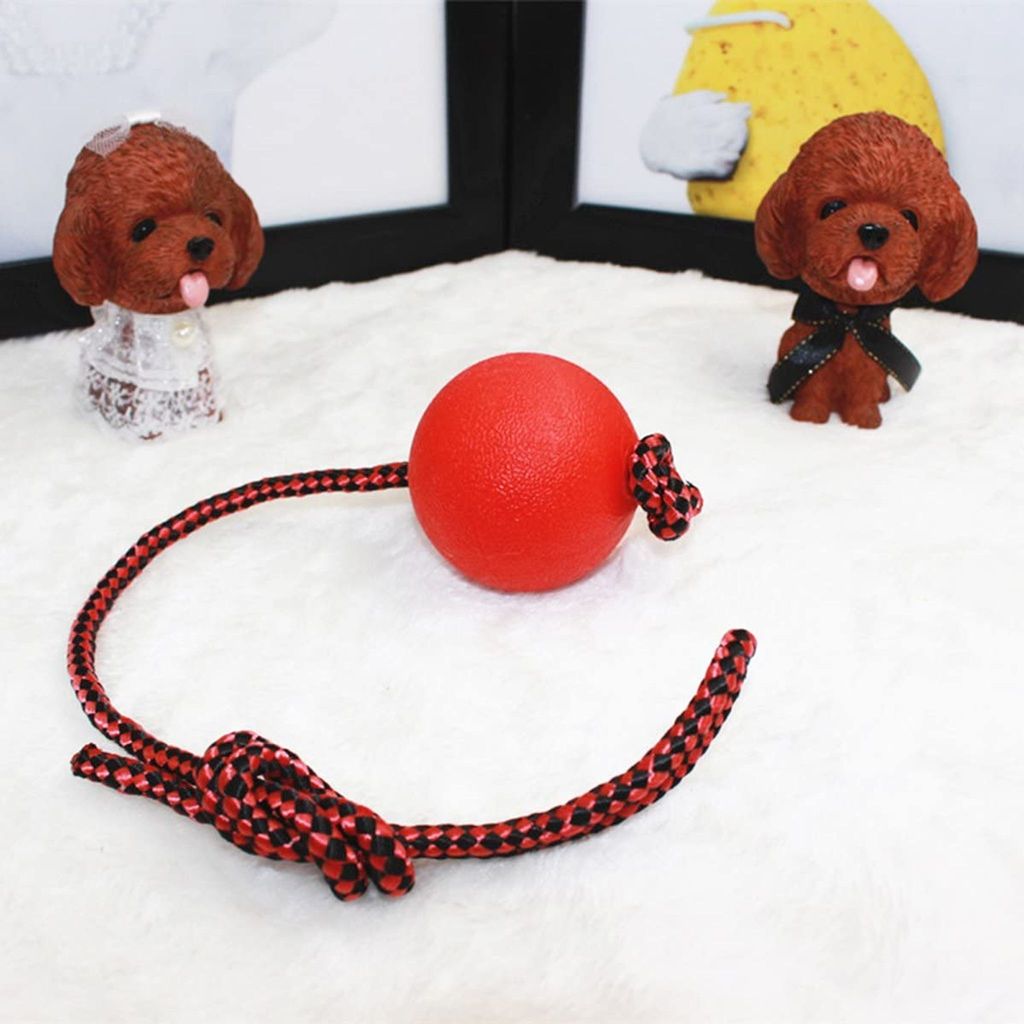 Wurfball Hund, 3 Stück Elastische Hundespielzeug Ball mit Produktbild 5