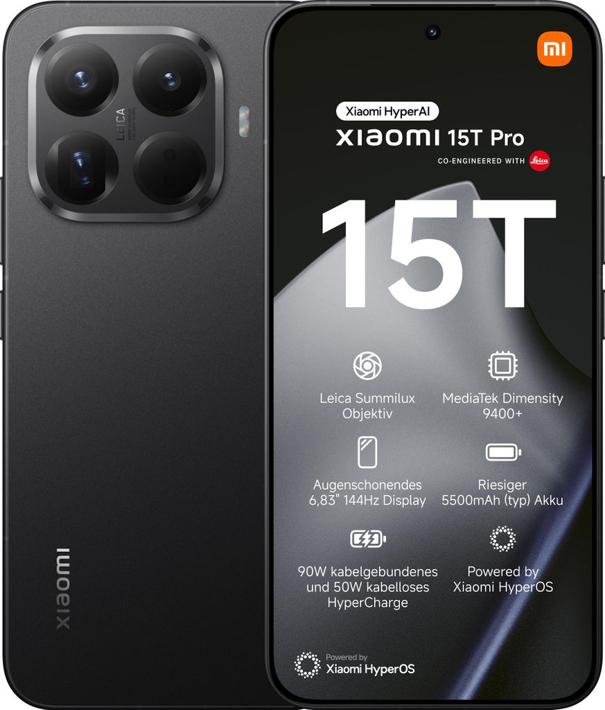 Xiaomi 15T Pro 12/512GB Nero Immagine del prodotto 