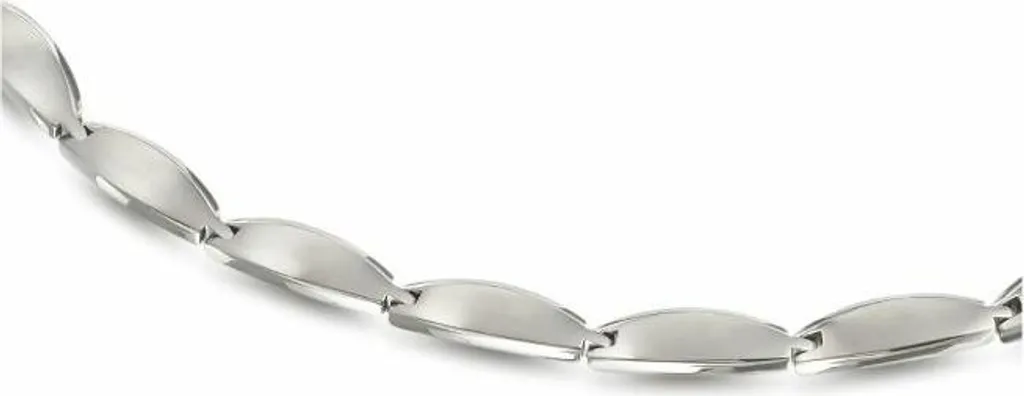 Collier Boccia 08034-01 en titane argenté 45cm - Léger et anti-allergie