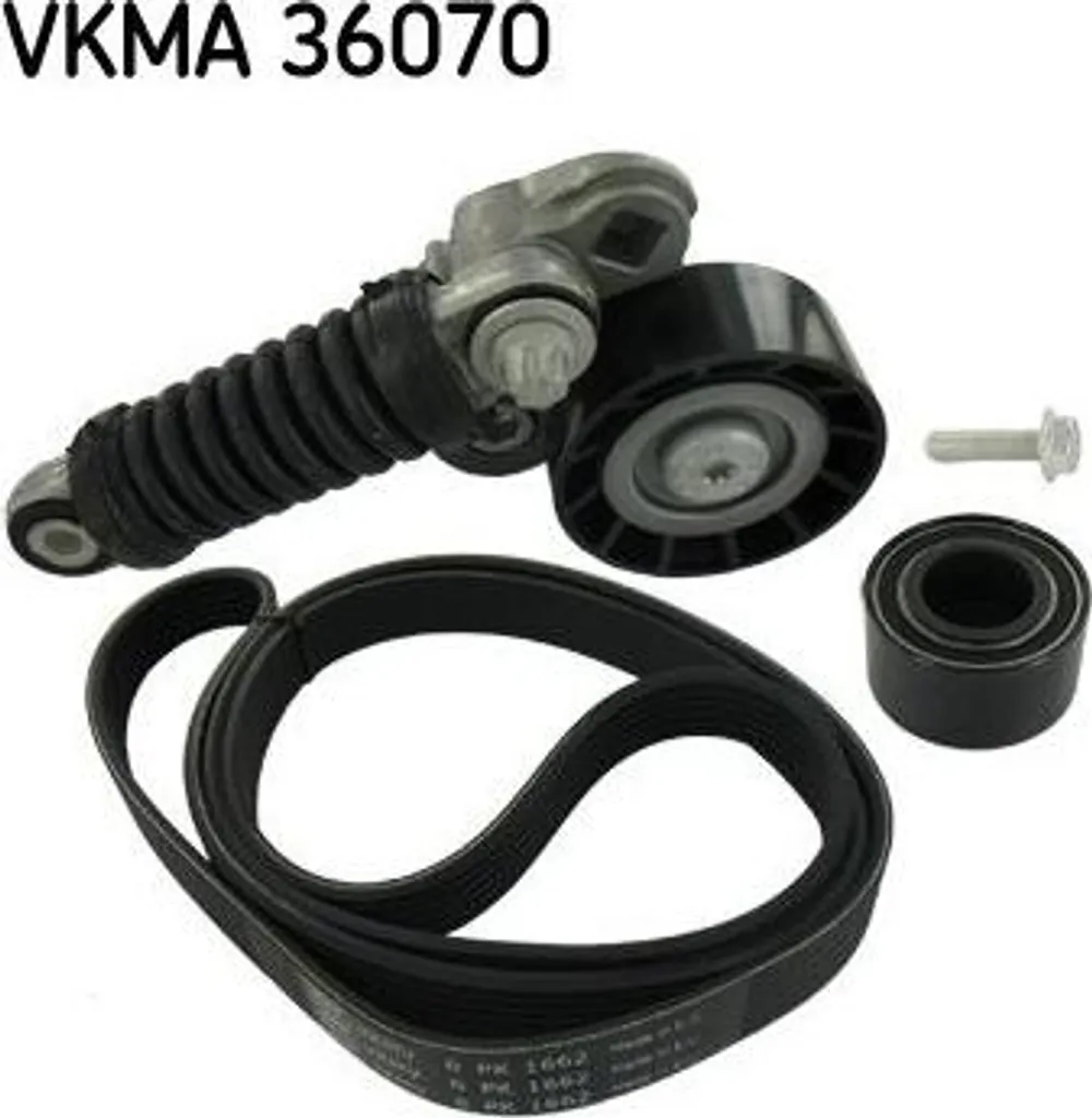 Kit de courroie accessoires crantée SKF pour Renault Clio III et IV