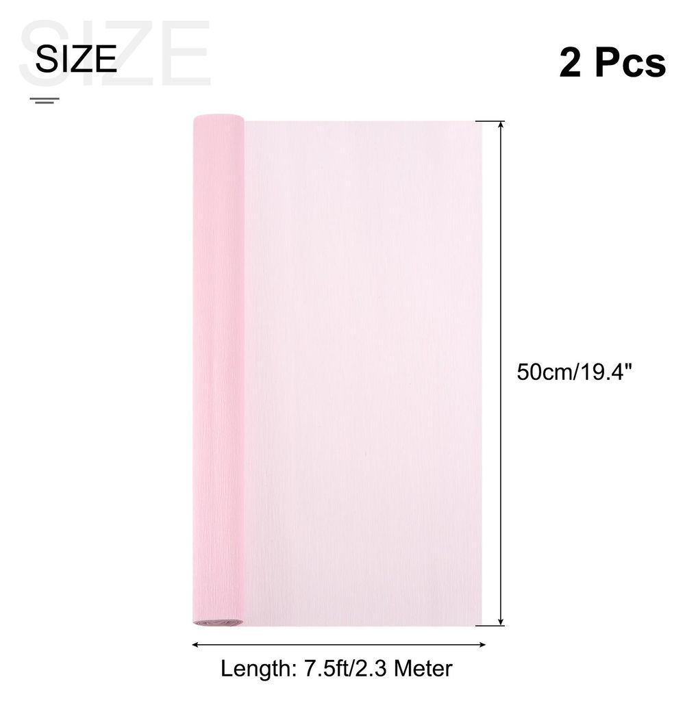 2 Stš¹ck Krepppapier G?nsegelb, 2.3 m ¡Á 50 cm Floristen Krepp Papier Bunt fš¹r Handwerke, Party, Schulpapier, Kr?uselpapier, Verpackung, Blu...